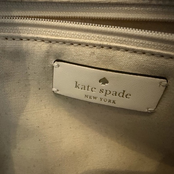 kate spade Cream Straw Tote with Red Ladybug Motif - Picture 5 of 6